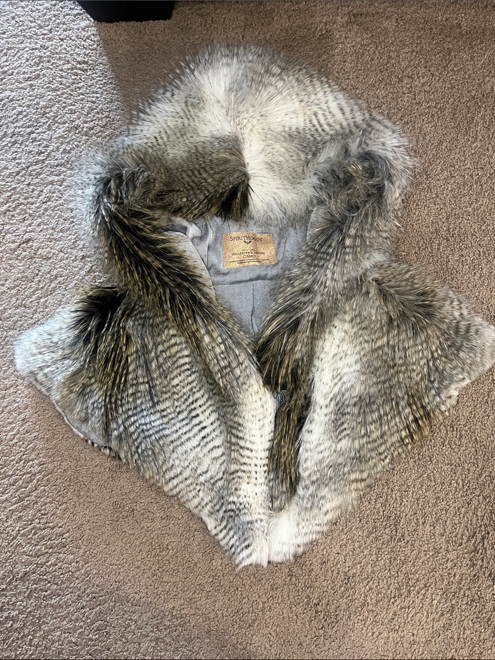 SpiritHoods Limited Edition Snowy Owl Shawl Cape Hood